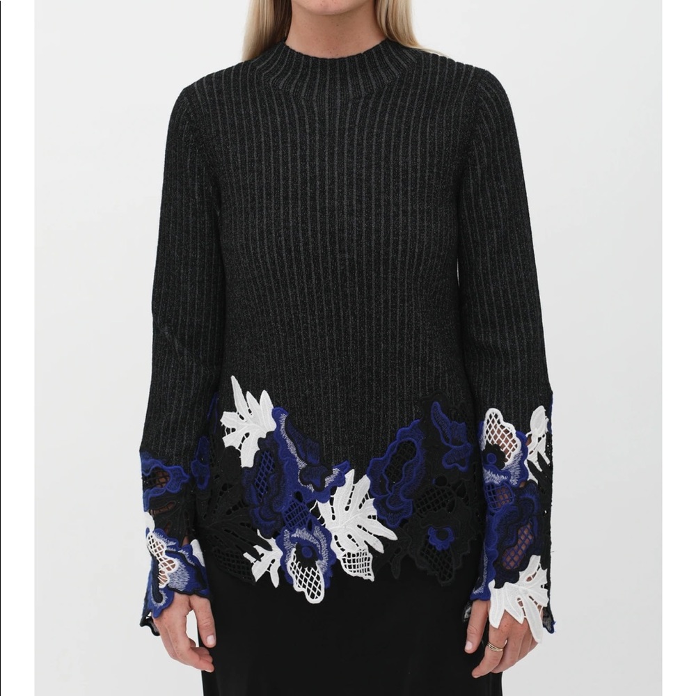 Phillip Lim lace accent sweater